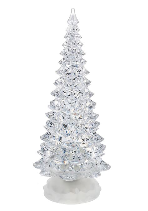 Large Light Up Swirling Glitter Christmas Tree Decor