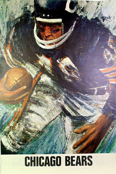 Chicago Bears Vintage Helmet Illustration Digital Art & Collectibles ...