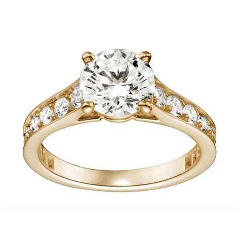 Cartier Solitaire 1895 diamond engagement ring in yellow