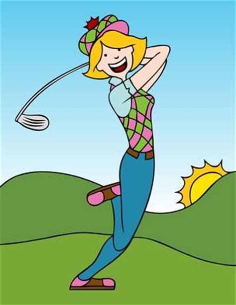 'Female Golfer Cliparts: Swing into Action with These Fun and Sporty ...