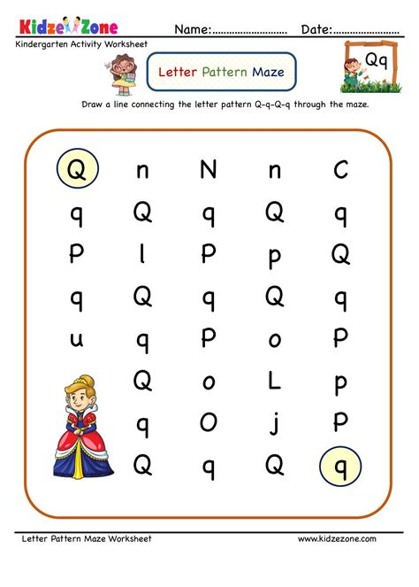 Worksheet For Letter Q - Worksheets For Kindergarten