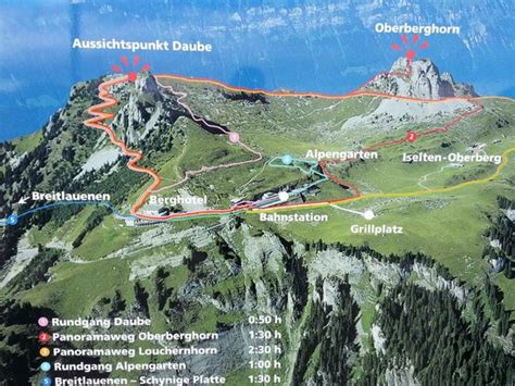 Hiking Map at top - Schynige Platte - Picture of Schynige Platte, Bernese Oberland - TripAdvisor