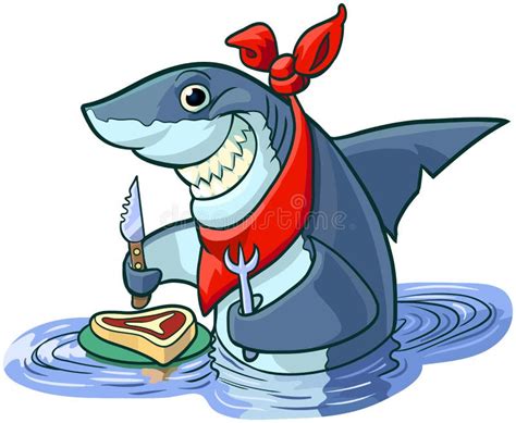 Shark Eating Fish Clipart Cartoon