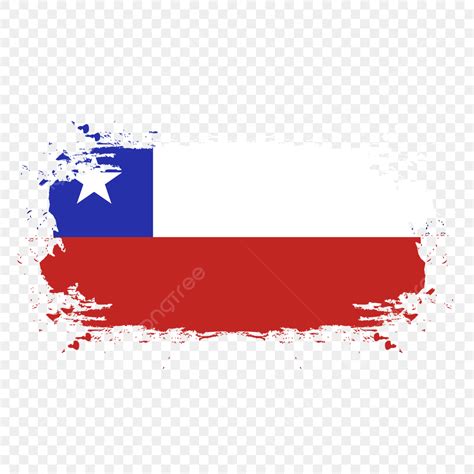 Chile Flag Vector Art PNG, Vintage Chile Flag In Brush Stroke Free Png ...