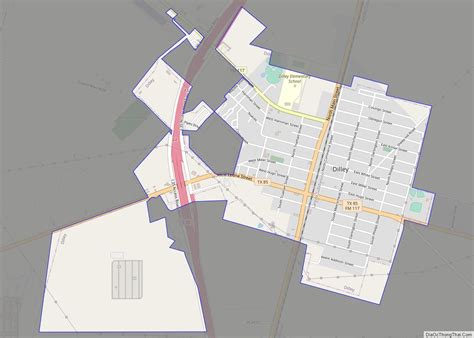 Map of Dilley city