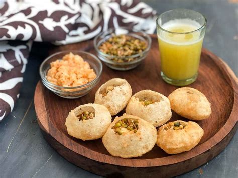 Sweet & Spicy Pineapple Pani Puri Recipe is a tangy pani filled in the ...