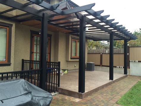 Black Pergola Glass Patio Cover | Diy patio cover, Pergola patio, Pergola