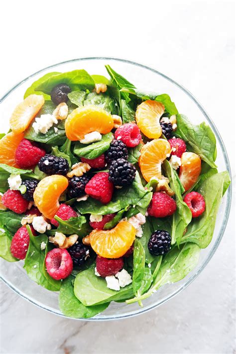 Berry Orange Spinach Salad with Citrus Balsamic Vinaigrette — Yay! For Food