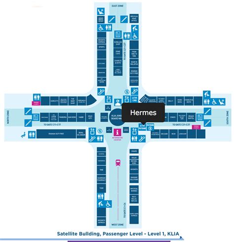 Kuala Lumpur Airport Map (KUL) Printable Terminal Maps, Shops, Food ...