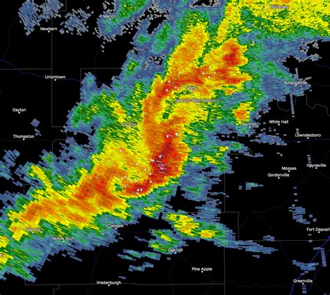 A Brief Check On Central Alabama’s Weather Situation Just After 1:00 PM : The Alabama Weather Blog