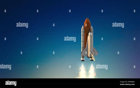 Space shuttle Launch System. Rocket Takeoff Stock Photo - Alamy