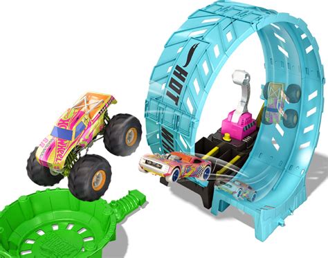 Hot Wheels Monster Trucks Glow-in-the Dark Epic Loop Challen Wholesale