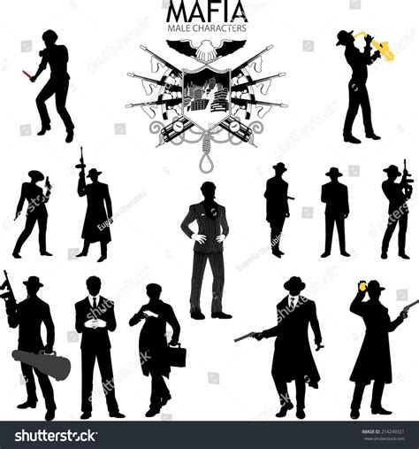 13 005 gangsters silhouette Snímků, stock fotografií a vektorů | Shutterstock