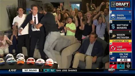 Video: Jack Hughes was so pumped after Devils drafted brother Luke