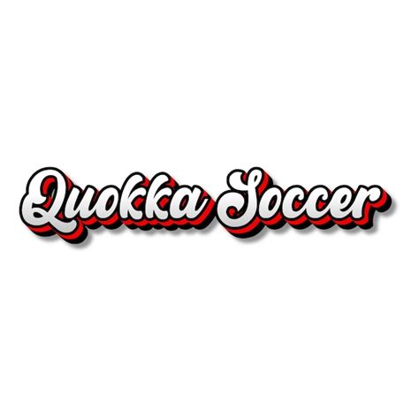 Premium Photo | QuokkaSoccer Text 3D Silver Red Black White Background Photo JPG