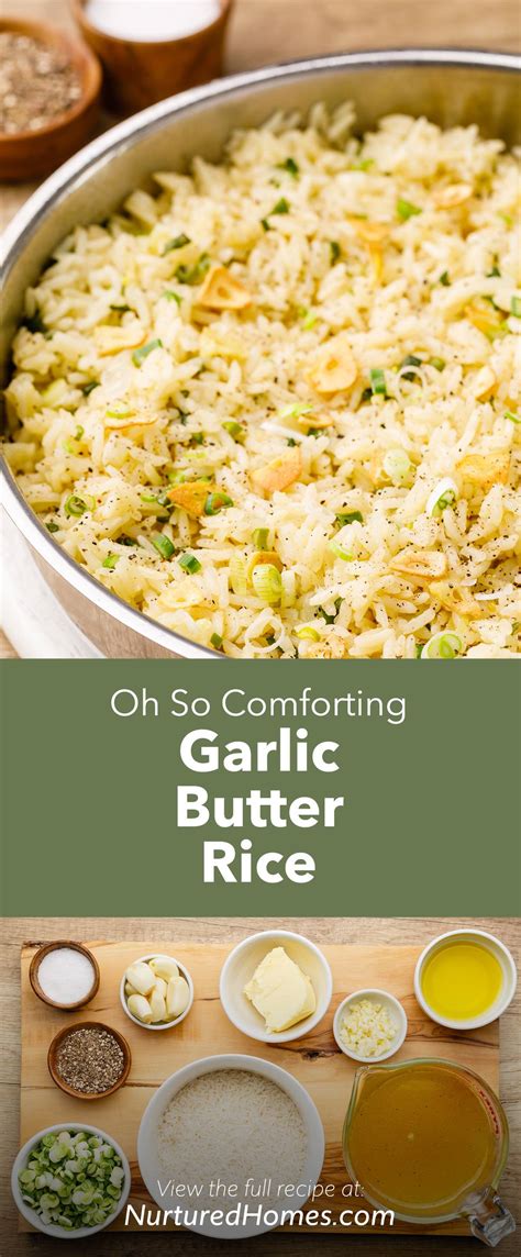 Oh So Comforting Garlic Butter Rice - Nurtured Homes