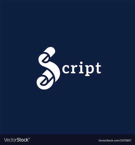 Script logo design Royalty Free Vector Image - VectorStock