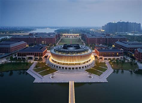 combinations of red brick build new zhejiang university campus in china