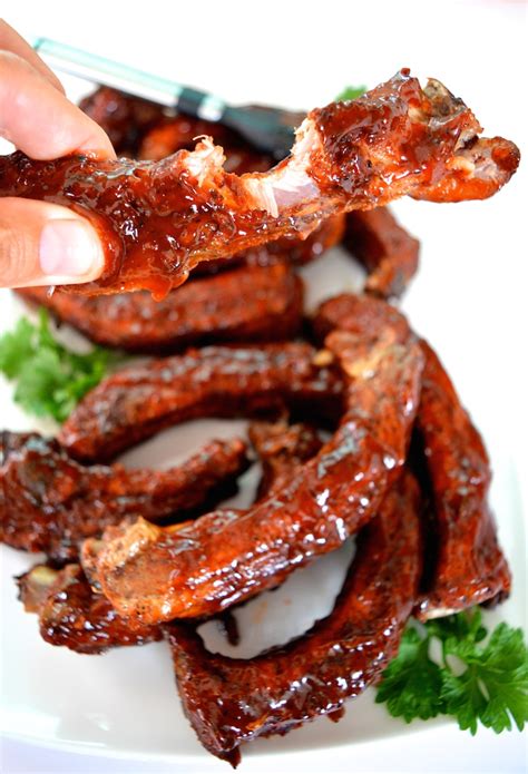 Spicy Barbecued Ribs With Homemade Sweet BBQ Sauce