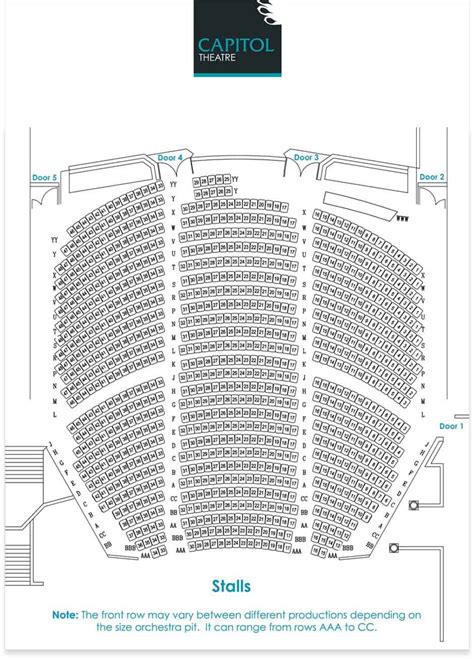 The Capitol Theatre - Melbourne, Parking & Seating Plan