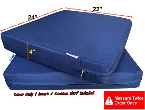 Waterproof Outdoor 4 Pack Chair Seat Patio Cushion Case - Covers Only ...