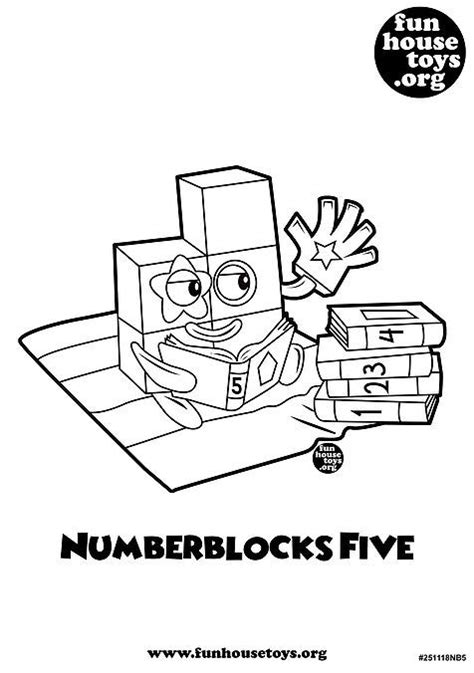 Top +5 Numberblocks 5 Coloring Pages Update 2021