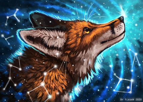 Fox galaxy by FlashW on DeviantArt