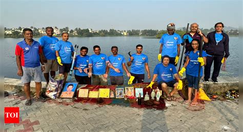 Residents clean Chitlapakkam lake | Chennai News - Times of India