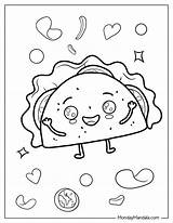 20 Taco Coloring Pages Free PDF Printables In 2024  sketch template