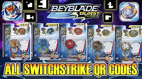 ALL BEYBLADE BURST TURBO QR CODES SWITCHSTRIKE CYPRUS COLLAB - YouTube