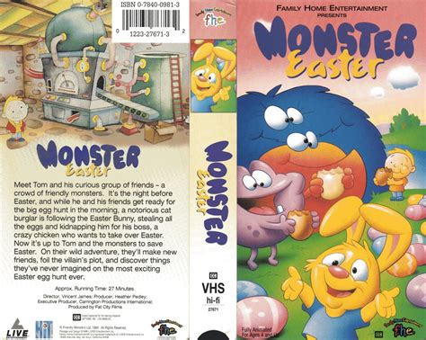 Animation Cult — Monster Easter VHS by Family Home Entertainment,...