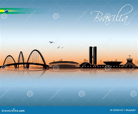 Brasilia skyline stock vector. Illustration of architect - 32566142