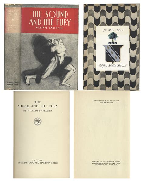 William Faulkner The Sound and the Fury First Edition at Auction