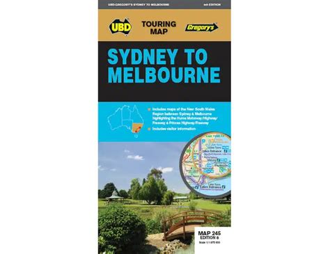 UBD Sydney to Melbourne Map 245 Touring Map