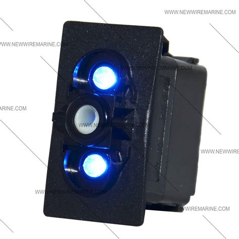 Bandc Waterproof Marine Boat Rocker Switch On-off Spst 3 Pin Red Led Light Dc 12v Ip68 Rocker ...