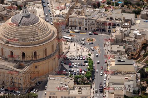 Mosta Parish Church Square Aerial Square Rotunda Religious Religion Architecture - Malta Photos