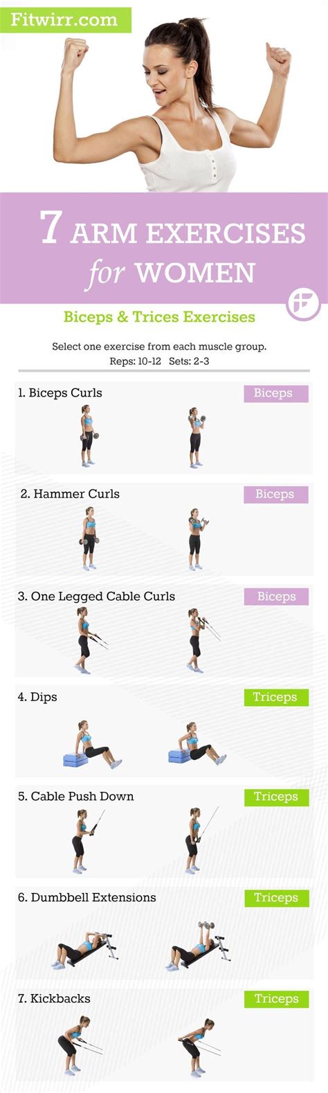 Arm Workouts for Women: 15 Best Exercises to Transform Your Arms | Good arm workouts, Arm ...