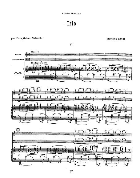 Piano Trio Full score (also used as piano part) - Violin, Cello, Piano ...