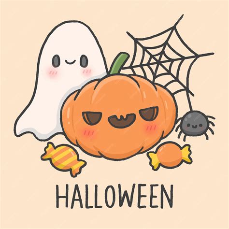 Premium Vector | Halloween cute cartoon hand drawn style