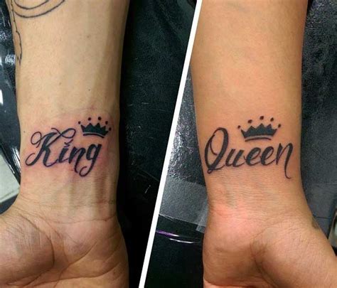 51 King and Queen Tattoos for Couples | Page 5 of 5 | StayGlam