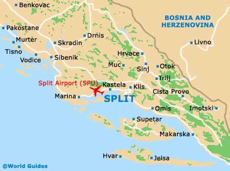 Split Maps and Orientation: Split, Central Dalmatia, Croatia