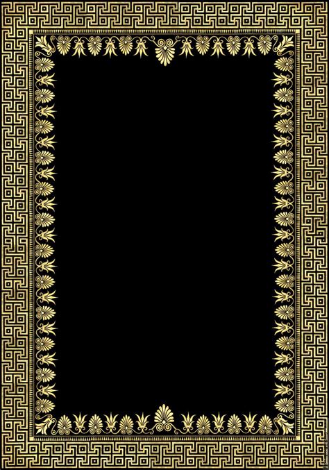 [Picture: [Ancient] Greek Marble Mosaics 1: Olympia - full-page border/decorative frame version ...