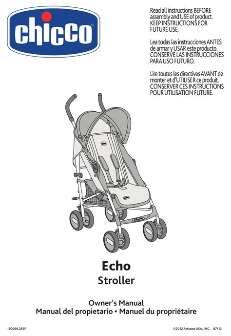 CHICCO ECHO OWNER'S MANUAL Pdf Download | ManualsLib