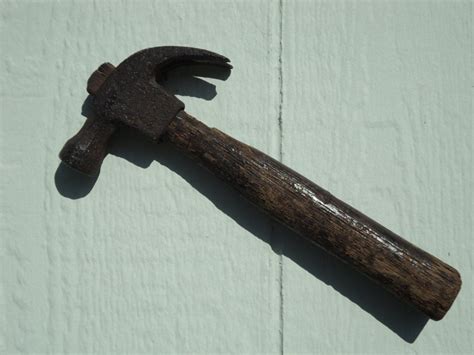 Antique Claw Hammer Old Builder Tool Carpenters Hammer Rustic