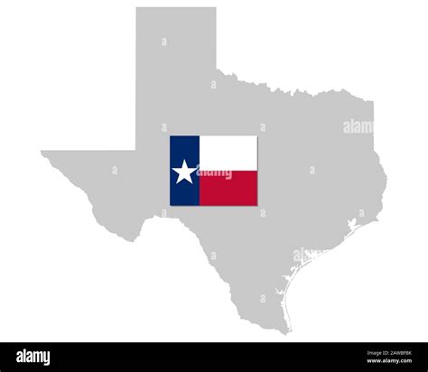 Flag and map of Texas Stock Photo - Alamy