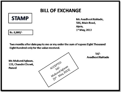 Bill Of Exchange Sample Pdf - passajam