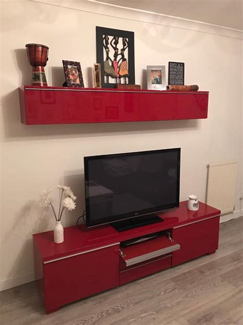 Ikea Besta tv bench/unit and storage wall unit | in Falkirk | Gumtree