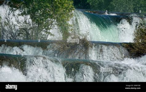 scenic waterfall in krka national oark in croatia Stock Photo - Alamy