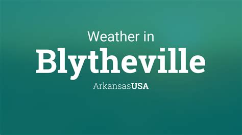 Weather for Blytheville, Arkansas, USA