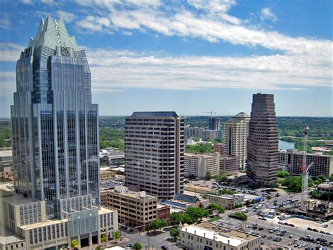 view of Frost Bank Tower from the Headliners Club, Austin, Texas ...